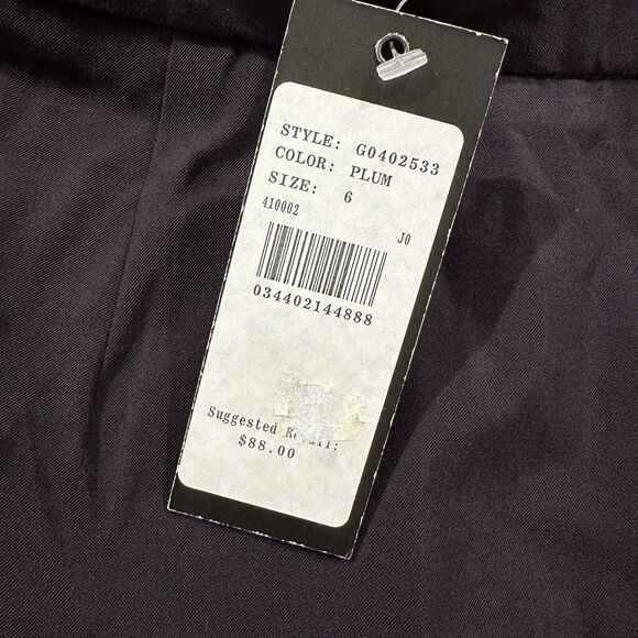 Guess Collection Skirt Women's‎ 6 Plum Black Zip Closure Short Length - Picture 3 of 8